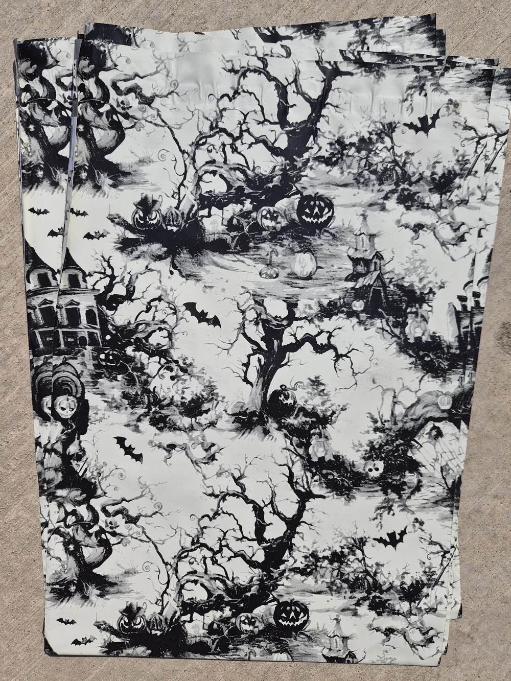 👻 Spooky Toile Halloween 🎃 Poly Mailers 🦇 10x13 Shipping Bags 20 Count